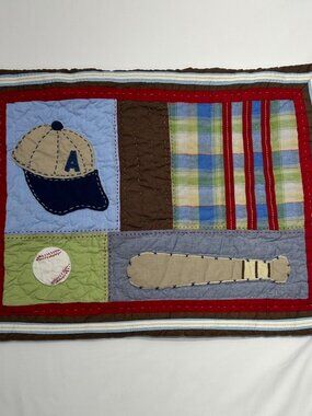 Pottery Barn Pillow Sham Kids Sports themed